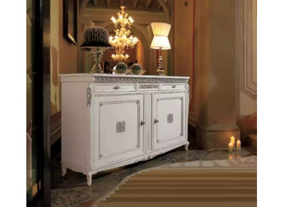 Sideboard Kommode Luxus Schränke Wohnzimmer Holz Weiß Klassische Möbel