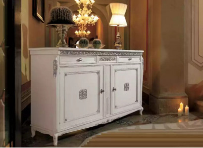 Sideboard Kommode Luxus Schränke Wohnzimmer Holz Weiß Klassische Möbel