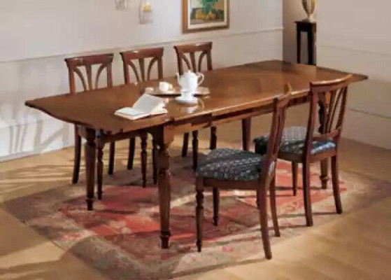 Design Ess Zimmer Stuhl Set Tische 4x Stühle Essgruppe Garnitur 5tlg.