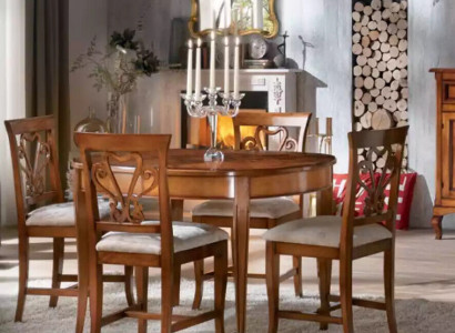 Essgarnitur Esstisch 4 x Stühle Set Garnitur Klassische Essgruppe 5tlg.