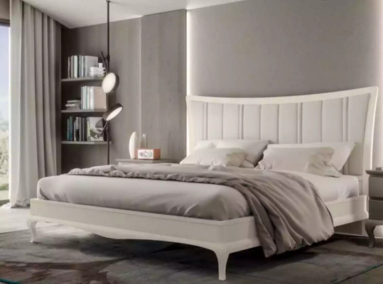 Design Schlafzimmer 3tlg. Bett 2x Nachttische Modern Luxus Betten Möbel