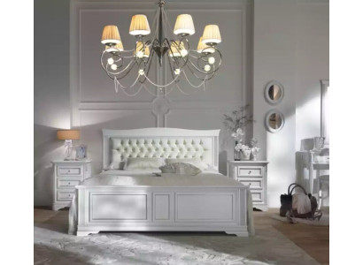 Komplettes Schlafzimmer Set Bett 2x Nachttische 3 tlg. Designer Luxus