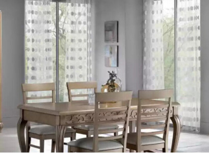 Essgarnitur Esstisch 4 x Stühle Garnitur Tisch Klassische Essgruppe 5tlg.