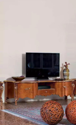 TV-Ständer rtv sideboard tisch holz wohnzimmer braun tv möbel neu