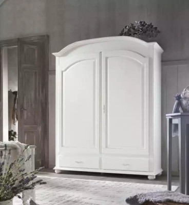 Kleiderschrank Luxus Schrank Möbel Schlafzimmer Holz Weiß Einrichtung