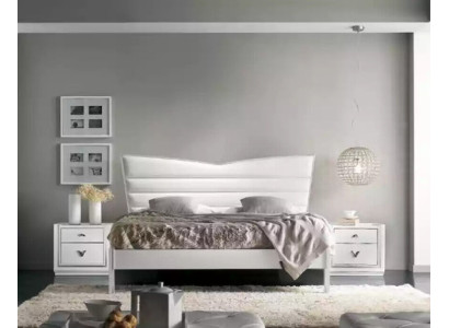 Design Möbel Bett 2x Nachttische 3 tlg Schlafzimmer Set Luxus Betten Neu