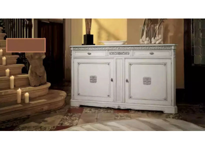 Sideboard Kommode Anrichte Wohnzimmer Massiv Holz Schrank Möbel Weiß