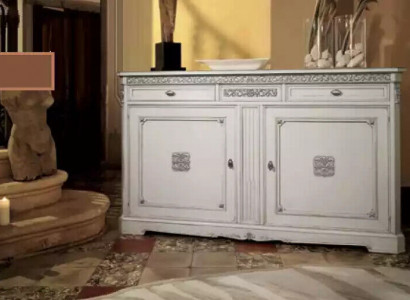 Sideboard Kommode Anrichte Wohnzimmer Massiv Holz Schrank Möbel Weiß