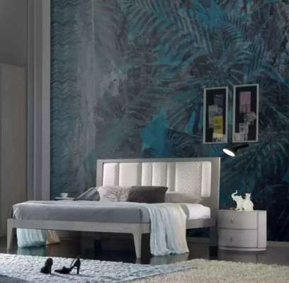 Schlafzimmer Bett 2x Nachttische Kleiderschrank Kommode Luxus Set 5 tlg.