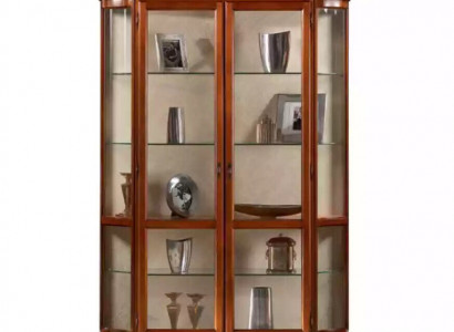 Vitrinen Glas Schrank Vitrine Wohnzimmer Holz Anrichte Luxus Möbel Neu