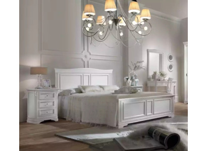 Komplettes Schlafzimmer Bett 2x Nachttische 3 tlg. Sets Designer Luxus