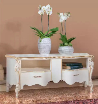 TV Regal Kommode rtv Regal Holztisch klassisches Design Lowboard Regale