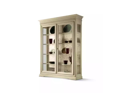Luxus Vitrine Holz Designer Schrank Vitrinen Wohnzimmer Schränke Neu