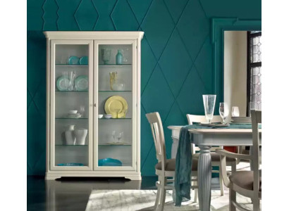 Vitrine Glasschrank Holz Wohnzimmer Vitrinen Italienische Luxus Möbel