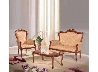 Sofagarnitur 2 Sitzer Set Design Sofa Polster Couch Klassisch Luxus Neu