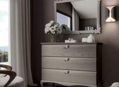 Kommode Spiegel Schrank Luxus Kommoden Regal Konsole Möbel Set 2tlg.