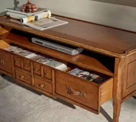 Gruppe Wohnwand RTV Lowboard TV Ständer Modern Braun Wohnzimmer Set