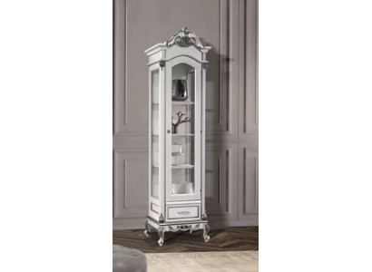 Vitrine Schrank Glas Wohnzimmer Weiß Design Italienische Möbel Neu