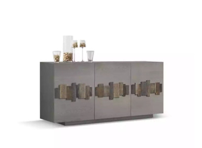 Kommode Sideboard Massiv Holz Schrank Möbel Kommoden Anrichte Grau