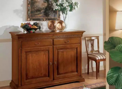 Italienische Stil Möbel Sideboard Braun Luxus Kommode Holz Wohnzimmer