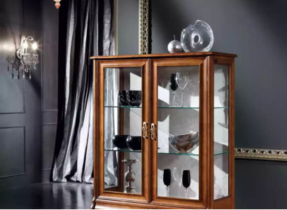 Luxuriöser Holz Kleiderschrank Schrank klassischem Vitrine Kleiderschrank