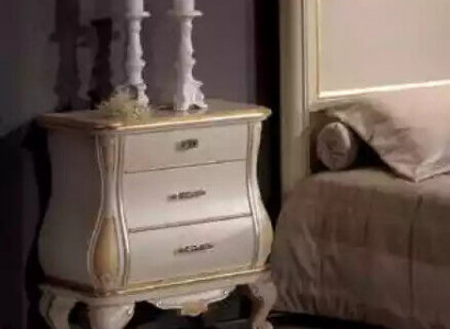 Modern Designer Nachttisch aus weißem Holz im Schlafzimmer klassische Möbel