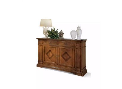 Luxus Italienische Holz Möbel Kommode Anrichte Stil Braun Sideboard Neu