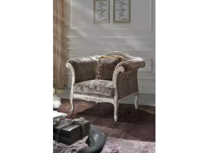 Sessel 1 Sitzer Polster Sofas Design Luxus Textil Couch Grau Sofa Neu