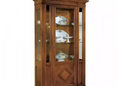 Wohnzimmer Luxus Vitrine Vitrinen Schrank Holz Italienische Stil Möbel
