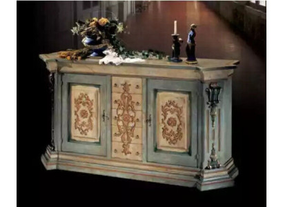Klassisches Massivholz Sideboard Luxus Kommode Anrichte Wohnzimmer Möbel