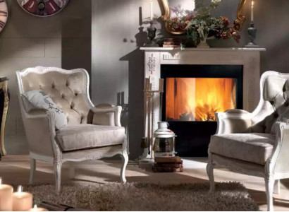 Luxus Sessel Design Polster Sofa Couch Wohnzimmer Textil 1 Sitzer Neu