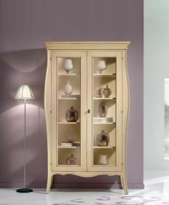 Italienische Möbel Vitrine Schrank Schau Schränke Design Wohnzimmer Neu