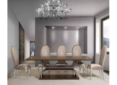 Komplett Set Esstisch 6x Stühle Esszimmer Set Ess Gruppe Holz Tisch 7tlg