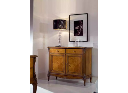 Braunes Sideboard Kommode Schränke Holz Luxus Wohnzimmer Möbel Schrank
