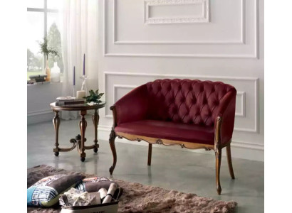 Design Chesterfield Sofa 2 Sitzer Couch Luxus Klassische Textil Sofas