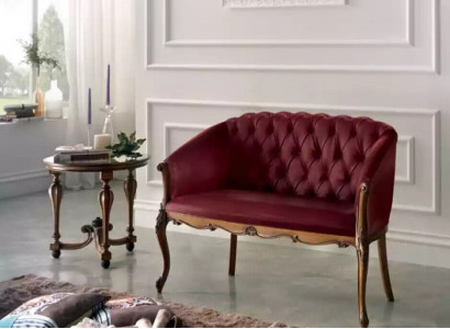 Design Chesterfield Sofa 2 Sitzer Couch Luxus Klassische Textil Sofas