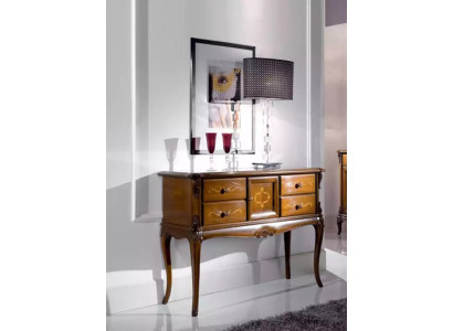 Kommode Holz Italienische Möbel Schrank Konsolen Kommoden Konsole Neu