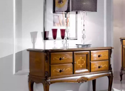 Kommode Holz Italienische Möbel Schrank Konsolen Kommoden Konsole Neu