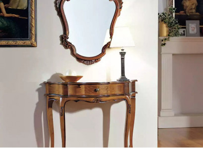 Elegant Braun Konsolentisch Spiegel Klassisch Schlafzimmer Set