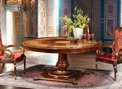 Italienische Designer Möbel Tisch Ess Zimmer Esstische Rund Braun Tische Neu