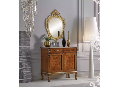 Hochwertiges luxuriöses klassisches Wohnzimmer Sideboard Holz Braun