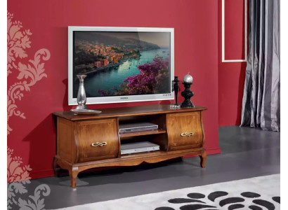 Klassischer Brauner TV-Ständer Luxus Lowboard Wohnzimmer Möbel Design