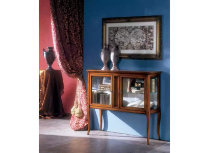 Vitrine Schränke Möbel Klassischer Vitrinen Wohnzimmer Anrichte Holz