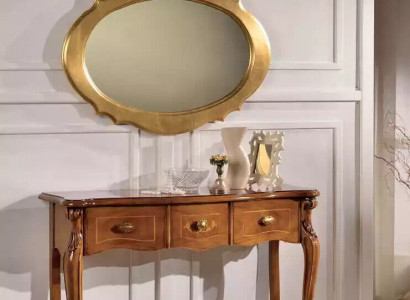 Brauner Konsolentisch Scminktische Schlafzimmer Möbel Holz Luxus Design