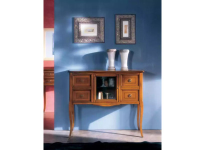 Klassische Stil Kommode Sideboard Wohnzimmer Holz Anrichte Braun Neu