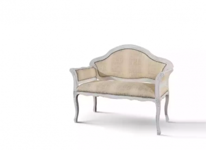 Luxus 2 Sitzer Couch Polster Sofa Textil Stoff Couchen Klassisch Neu