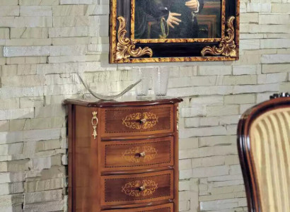 Klassische Luxus Kommode Braunes Holz Wohnzimmer Möbel Design Neu