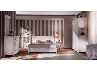 Modern Schlafzimmer Bett 2x Nachttische Kommode Schrank Set