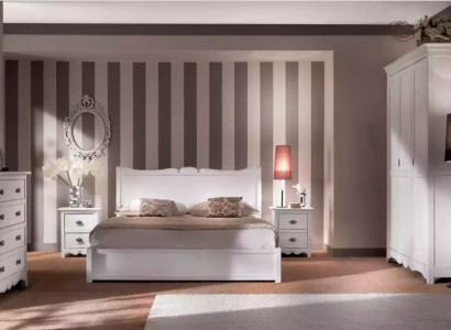 Modern Schlafzimmer Bett 2x Nachttische Kommode Schrank Set
