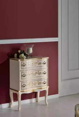 Klassische Weiße Kommode Holzmöbel Wohnzimmer Aufbewahrungsschrank Neu